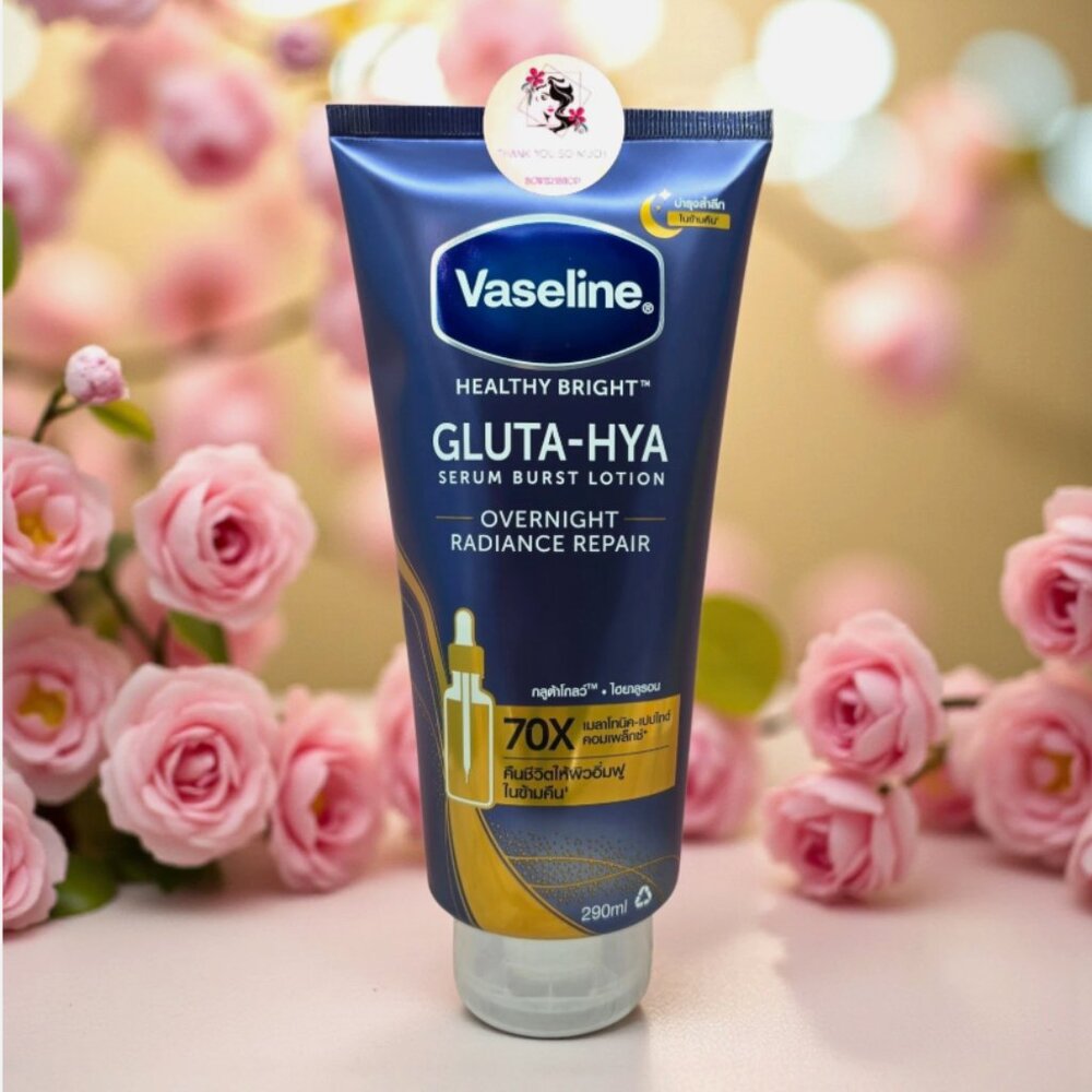 Vaseline Healthy Bright Gluta Hya Serum Burst Lotion Overnight Repair 290 ml NEW